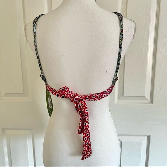 Farm Rio LEOPARD PATCH BRA Top in Multi Medium - Picture 6 of 9